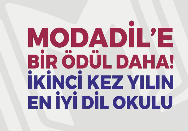 MODADİL 2.KEZ 'YILIN EN İYİ DİL OKULU' ÖDÜLÜNE LAYIK GÖRÜLDÜ