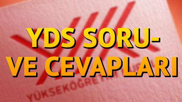2017 YDS SONBAHAR DÖNEMİ SORU KİTAPÇIKLARININ VE CEVAP ANAHTARININ YAYIMLANMASI