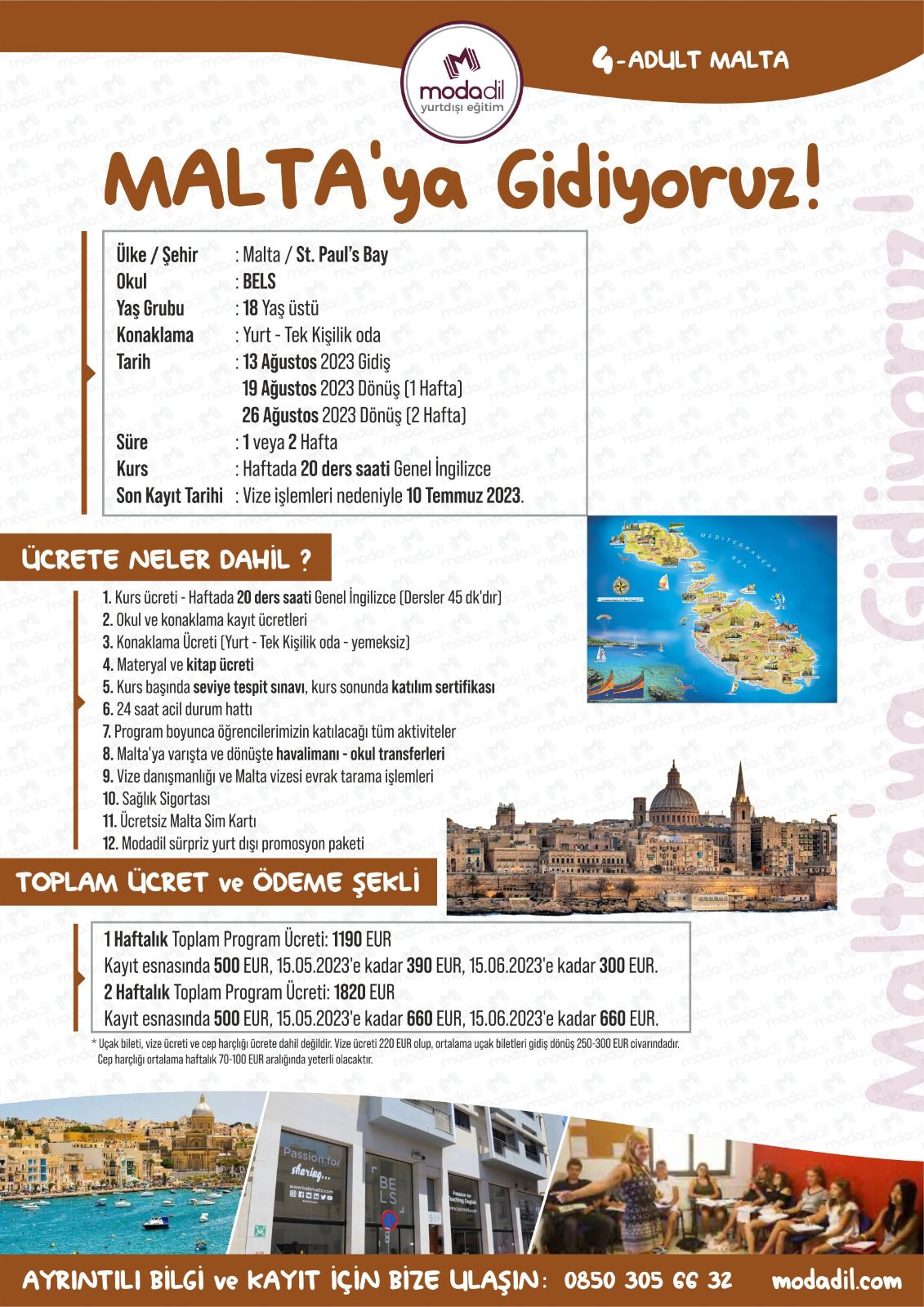 Malta yurt dışı İngilizce dil eğitimi programı